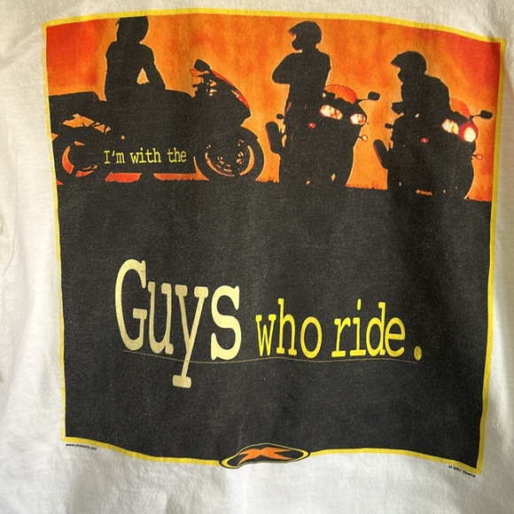 Vintage Xtreme T-Shirt / Large / Dirt Bike / Im With The Guys Who Ride / 2007 - Picture 3 of 10